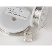 Craft Wire: Silver coloured Copper Wire 10M roll, 0.6mm strand