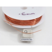 Craft Wire: Copper Wire 8M roll, 0.6mm strand