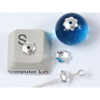 Bead Cap, 6mm, plain daisy flower, NF silver plated, bag of 100